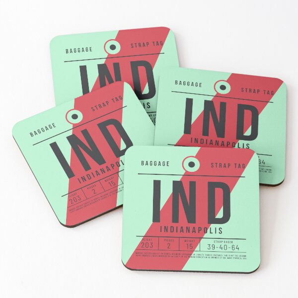 Item preview, Luggage Tag E - IND Indianapolis USA designed and sold by VoodooCircus.