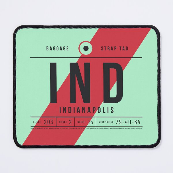 Item preview, Luggage Tag E - IND Indianapolis USA designed and sold by VoodooCircus.