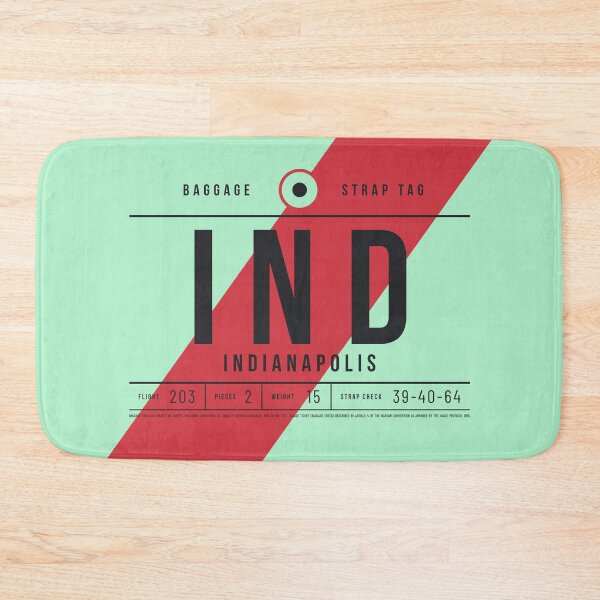 Item preview, Luggage Tag E - IND Indianapolis USA designed and sold by VoodooCircus.