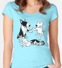 English Bull Terrier Family Women's Fitted Scoop T-Shirt