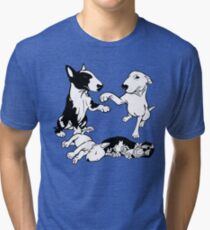 English Bull Terrier Family Tri-blend T-Shirt