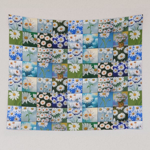 Item preview, White daisy collection grid designed and sold by DopeDesign111.