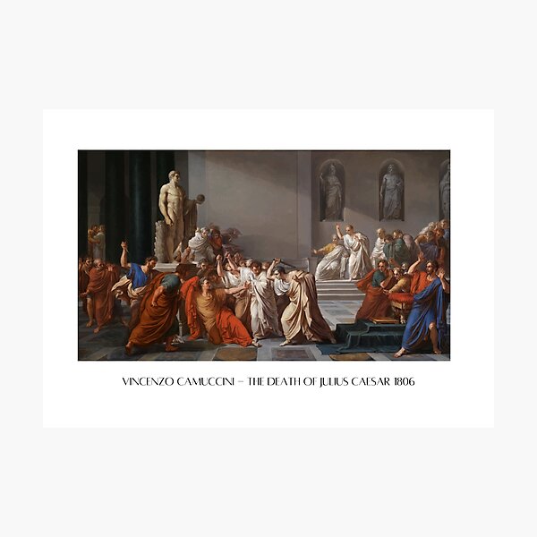 Item preview, The Death of Julius Caesar by Vincenzo Camuccini 1806 designed and sold by HunterandBelle.