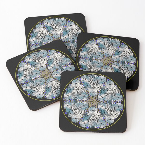 Item preview, Cloudy Cube Mandala Star & CircleVisions (Y&P) designed and sold by createVisions.