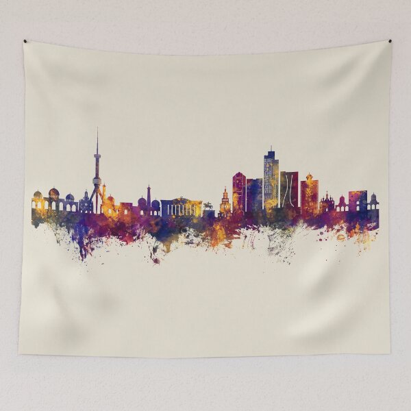 Item preview, Tashkent Uzbekistan Skyline designed and sold by ArtPrints.