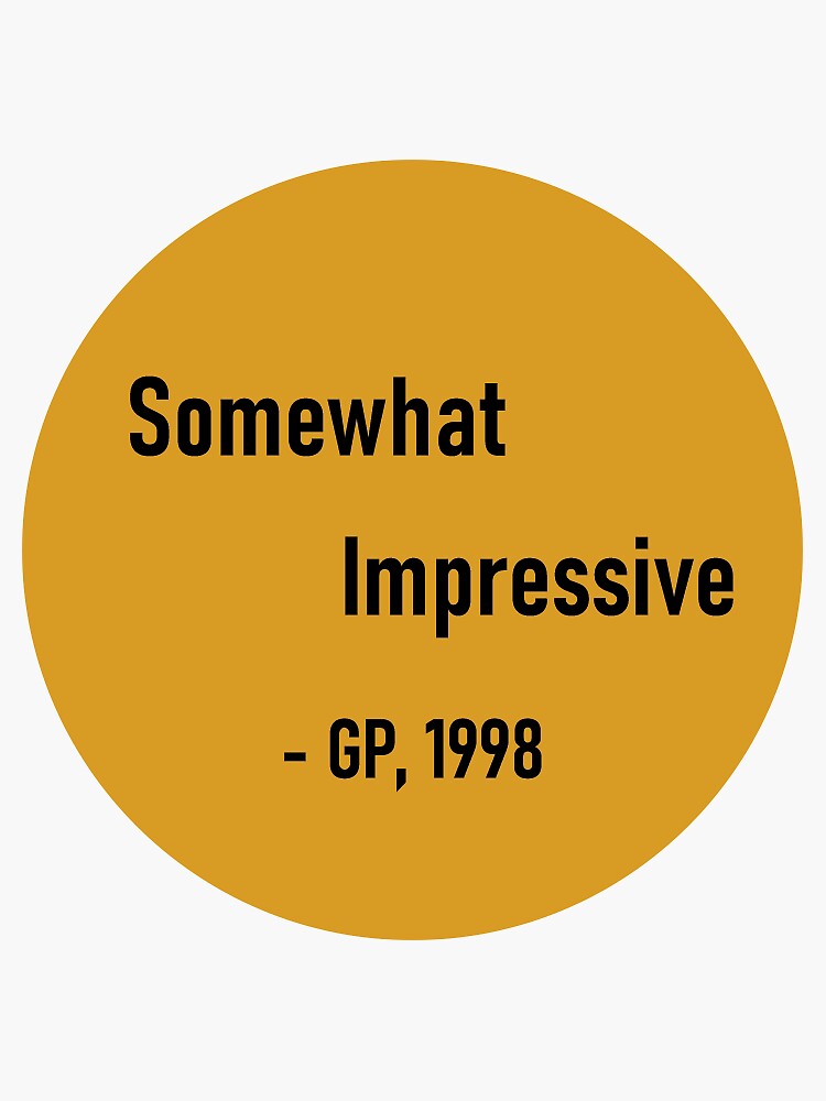 Thumbnail 3 of 3, Sticker, Somewhat impressive designed and sold by Herzrecords.