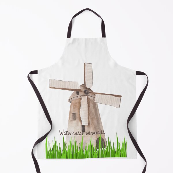 Item preview, Watercolor windmill. designed and sold by RAJSHIVA.