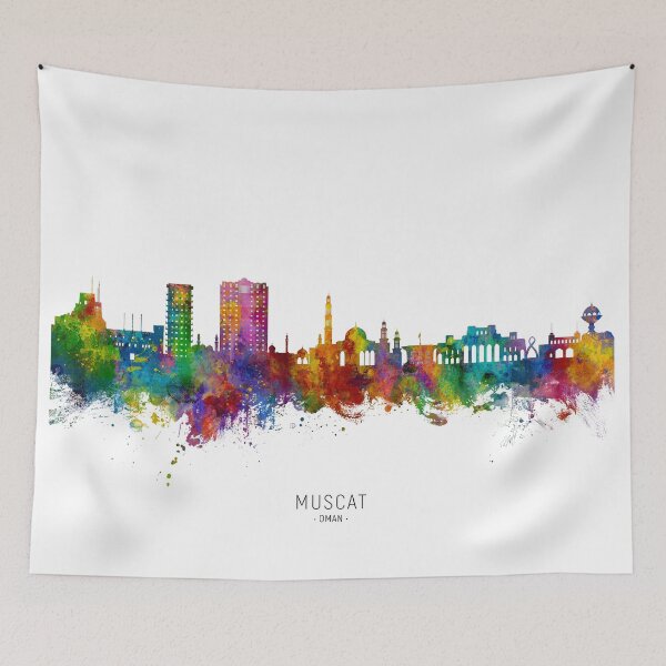 Item preview, Muscat Oman Skyline designed and sold by ArtPrints.