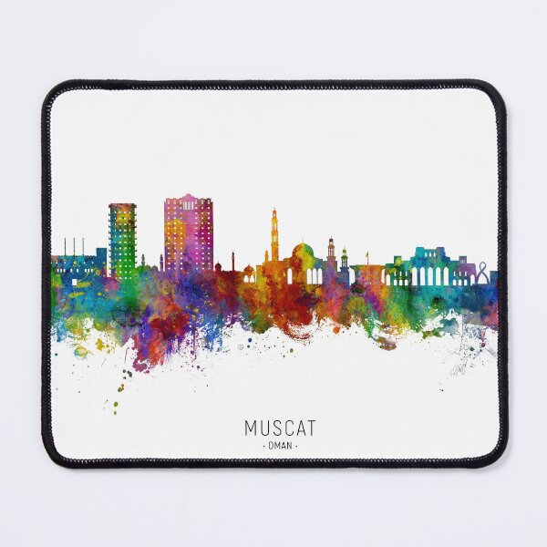 Item preview, Muscat Oman Skyline designed and sold by ArtPrints.