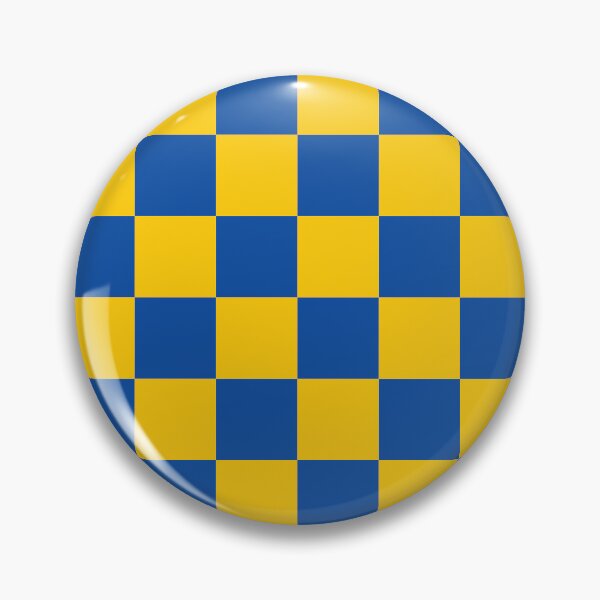 Item preview, Leeds United Blue and Yellow Checkered Fan Flag designed and sold by Sporting Colour.
