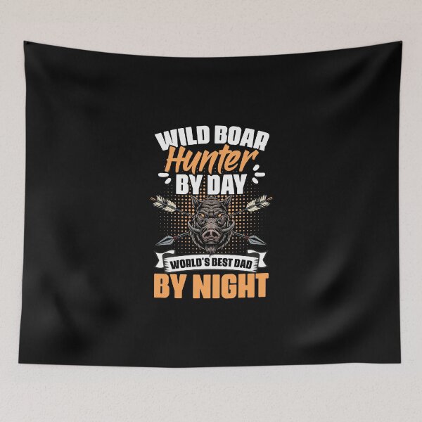 Item preview, Wild Boar Hunter Funny Hog Hunting Humor For Pig Hunter Dad designed and sold by Nessshirts.