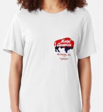 motel americana Slim Fit T-Shirt