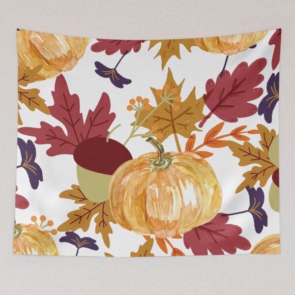 Item preview, Fall Pumpkin Patch on White designed and sold by GraphicsClub.