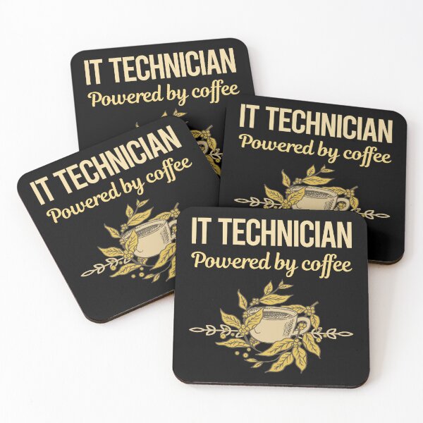 Item preview, Powered By Coffee It Technician designed and sold by toniabrendaom.