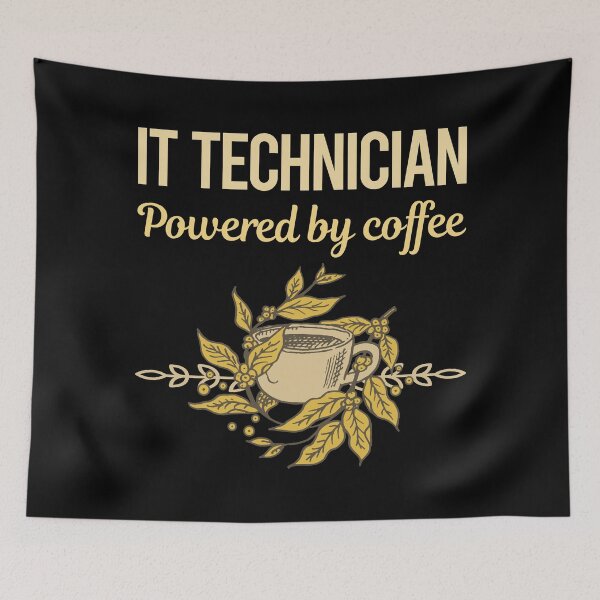 Item preview, Powered By Coffee It Technician designed and sold by toniabrendaom.