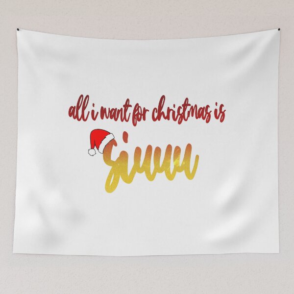 Item preview, all i want for christmas is siuuu designed and sold by rokomanto.
