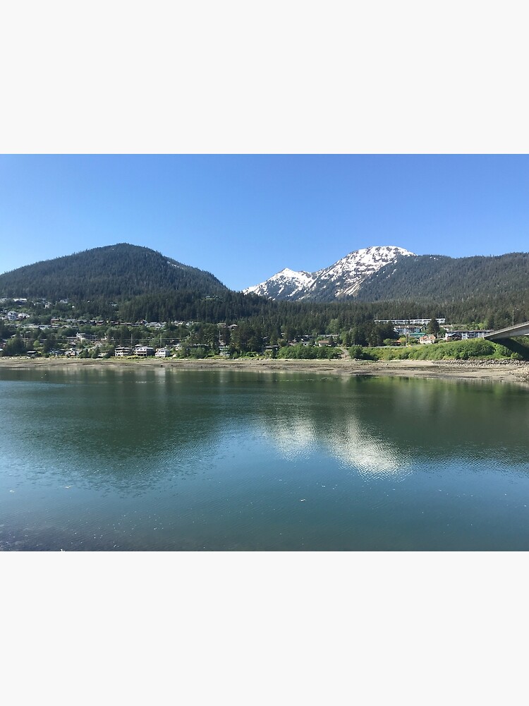 "Douglas Island and the Gastineau Channel from Downtown Juneau Alaska