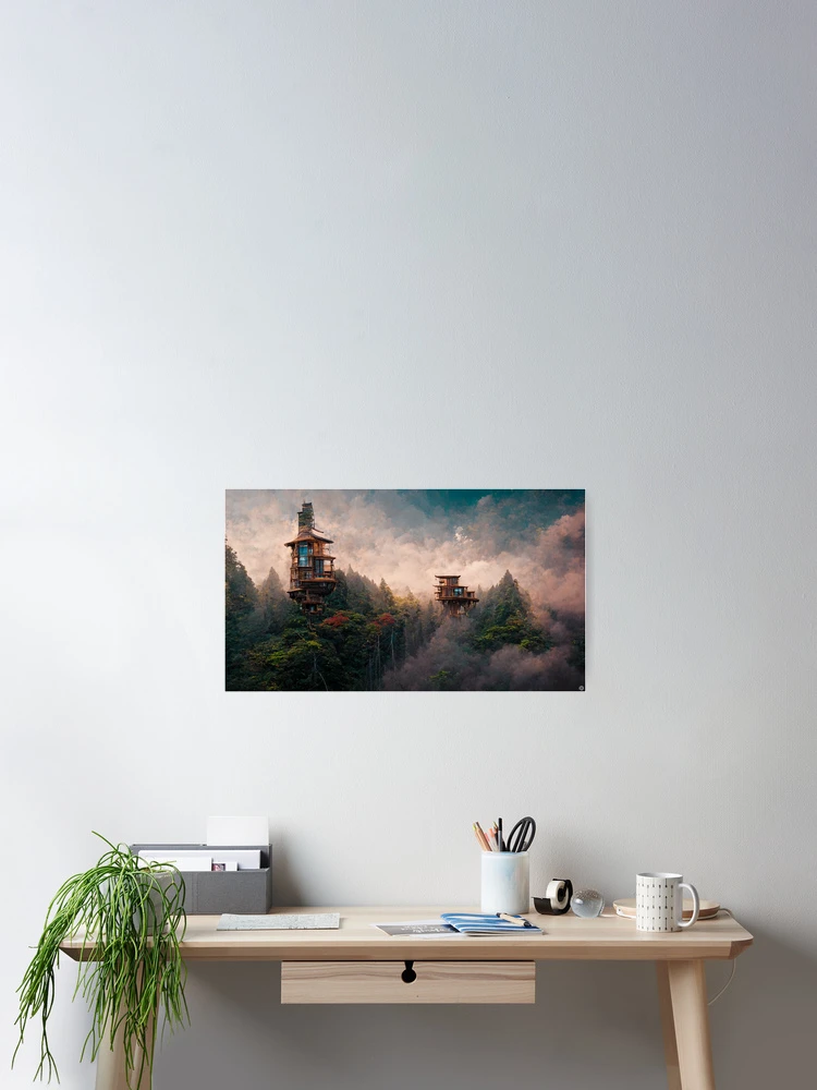 Thumbnail 2 of 3, Poster, Treehouse designed and sold by RicoInStudios.