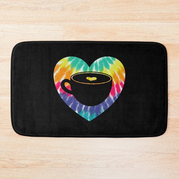 Item preview, Coffee Heart With Tie dye Print For Coffee Lover designed and sold by JokeGysen.