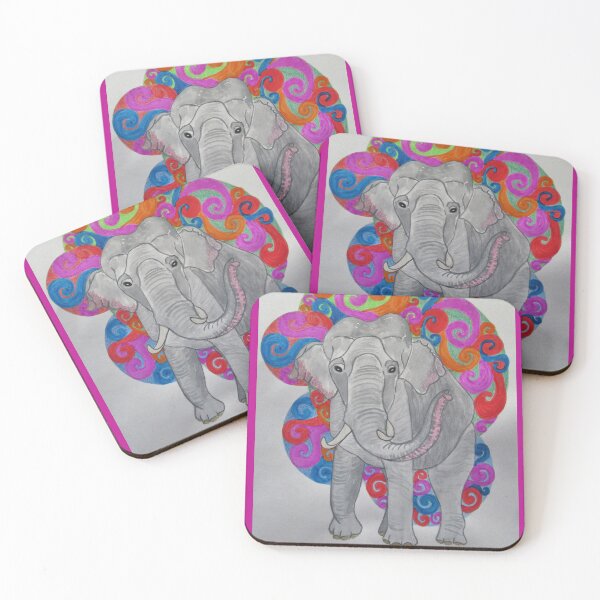 Item preview, Colorful circles: elephant designed and sold by AlinaGordon.