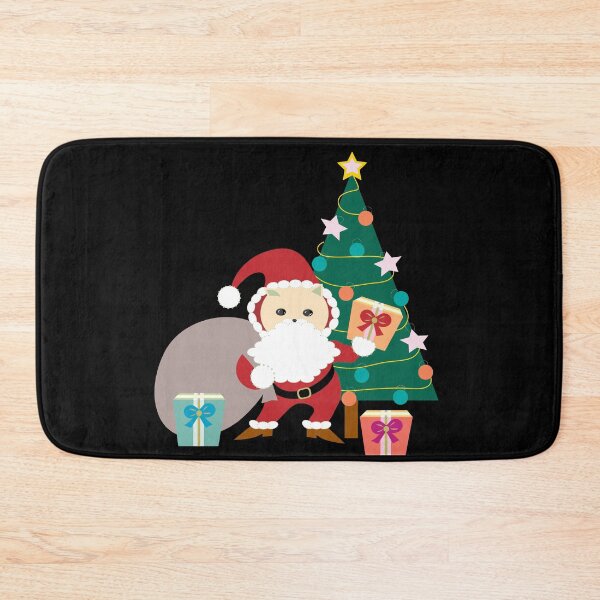 Item preview, Merry Christmas Cat Santa and Xmas Tree_bg1 designed and sold by Mimi Huang.