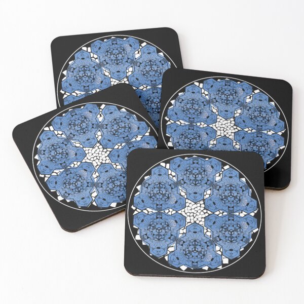 Item preview, Blue Moon Cube Mandala Star & CircleVisions (W) designed and sold by createVisions.