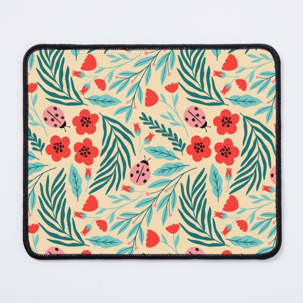 Item preview, Ladybug in the garden on beige background designed and sold by Irenajh87.
