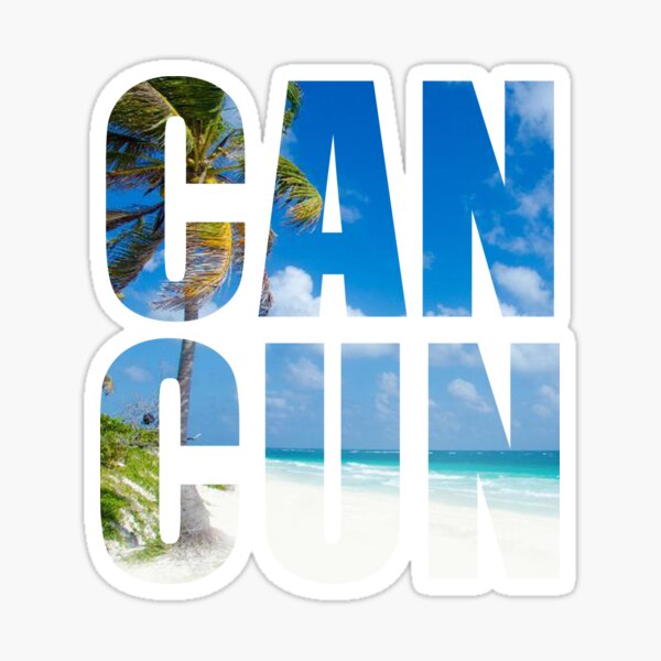Cancun Mexico Beach Summer Sticker