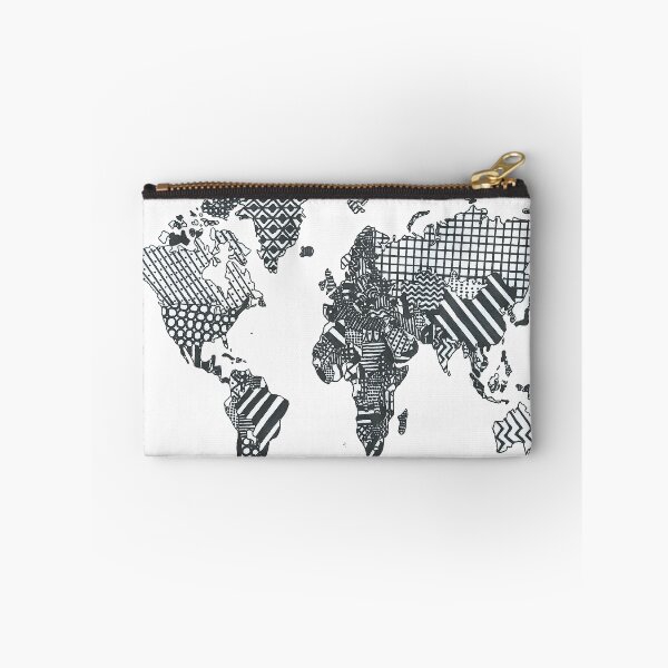 Item preview, Patterned World Map designed and sold by luckylucy.