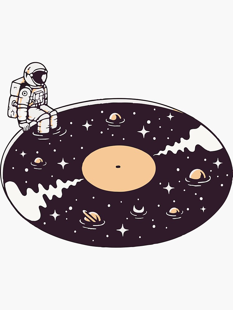 Thumbnail 3 of 3, Sticker, Cosmic Sound designed and sold by Carl-Max.