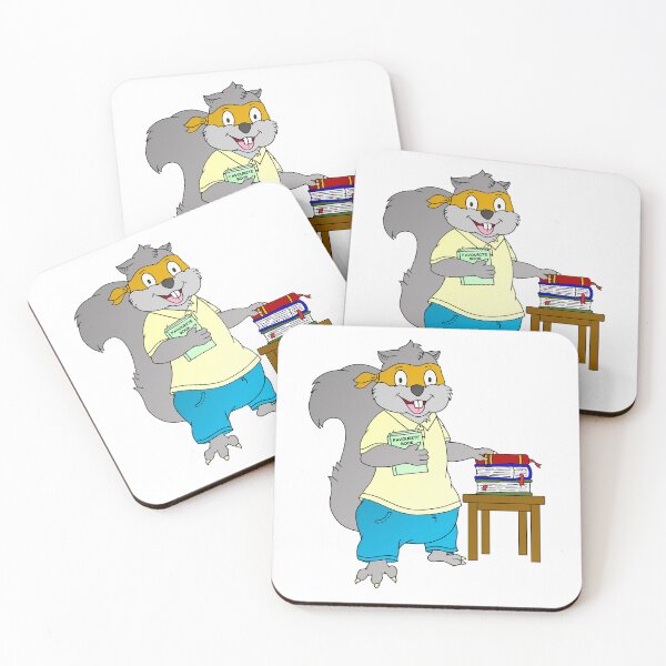 Item preview, Superhero Reading Squirrel designed and sold by jsj17.