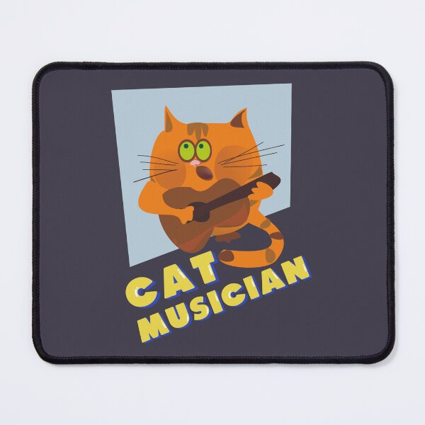 Item preview, Cat playing flute designed and sold by CollectionOS.
