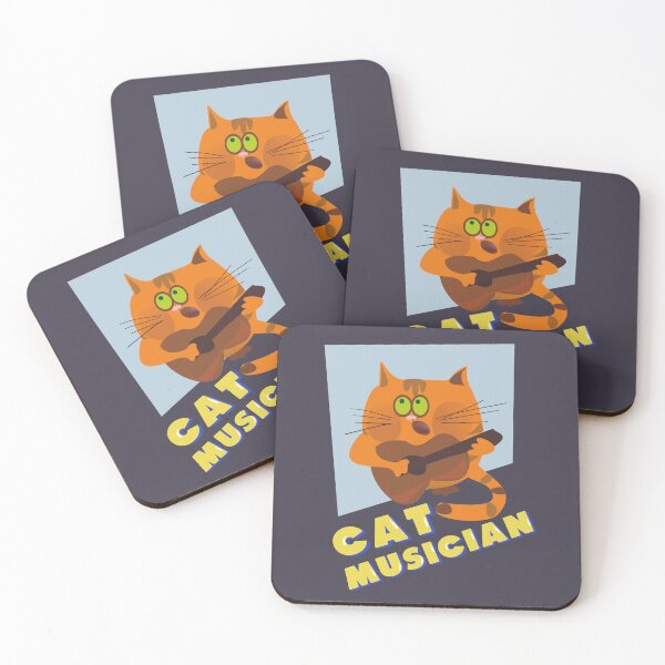 Item preview, Cat playing flute designed and sold by CollectionOS.