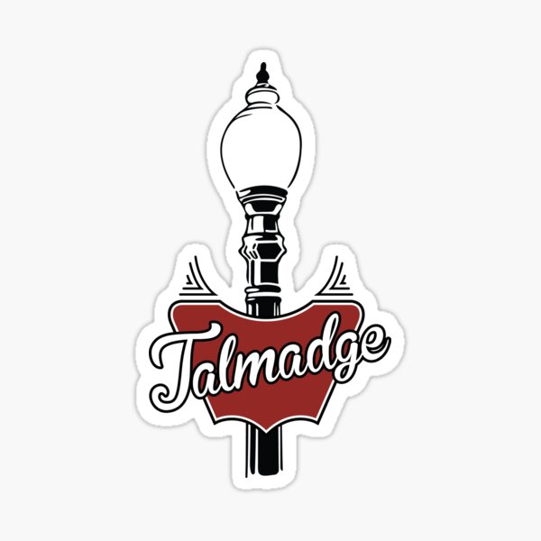 Talmadge Vintage Street Light Sticker