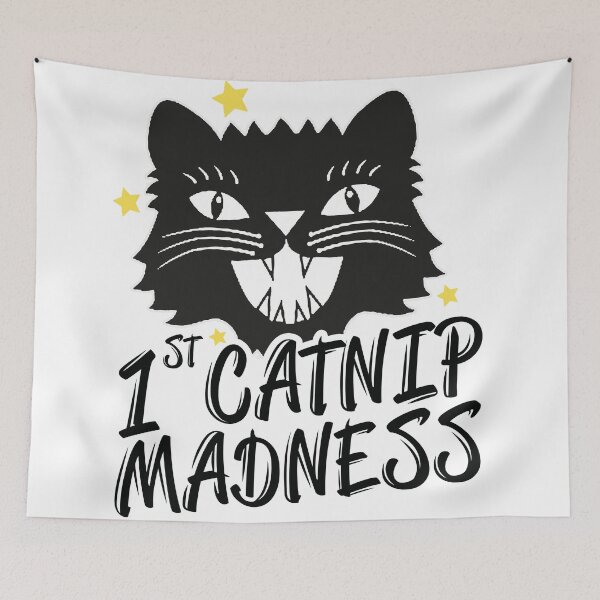 Item preview, Funny Cat for Women Men - Catnip Madness Cute Cat & Vintage Graphic Tees gift for birthday designed and sold by Desibeau.