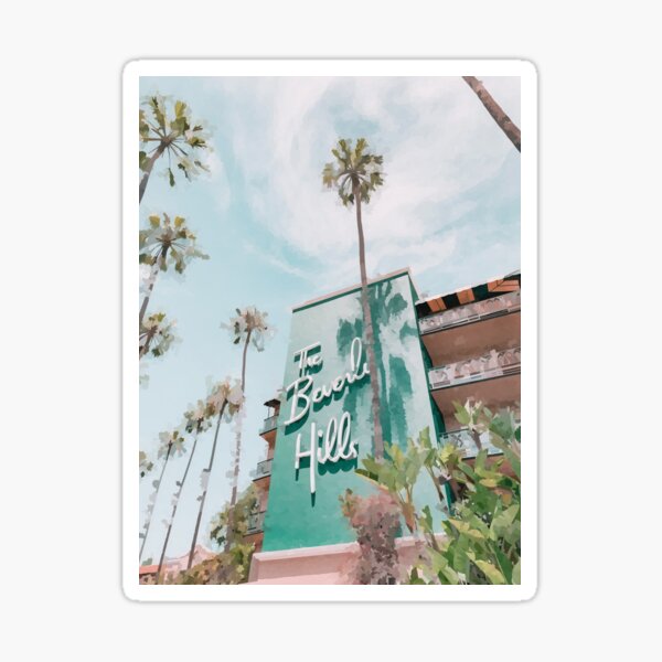 Artikel-Vorschau von Beverly Hills Hotel - Aquarell-Stil, designt und verkauft von WWWC2288.