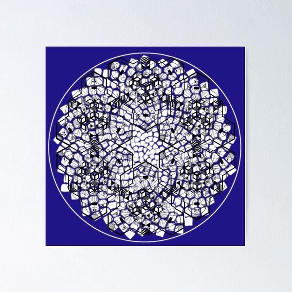 Item preview, Cube Mandala Star & CircleVisions (W) designed and sold by createVisions.