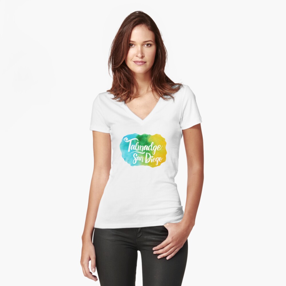 Item preview, Fitted V-Neck T-Shirt designed and sold by JaynaMcLeod.