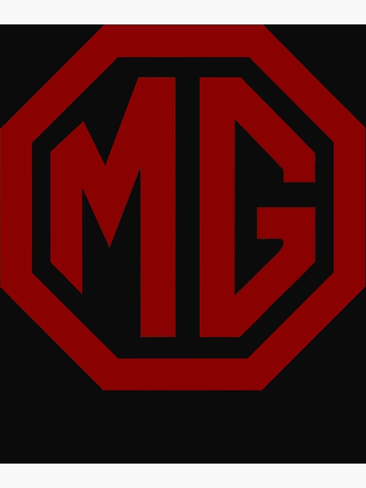 "MG Car Logo Merchandise" Poster for Sale by BenMahlichh Redbubble