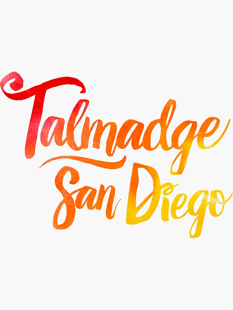 Thumbnail 3 of 3, Sticker, Red Hot Talmadge! designed and sold by JaynaMcLeod.