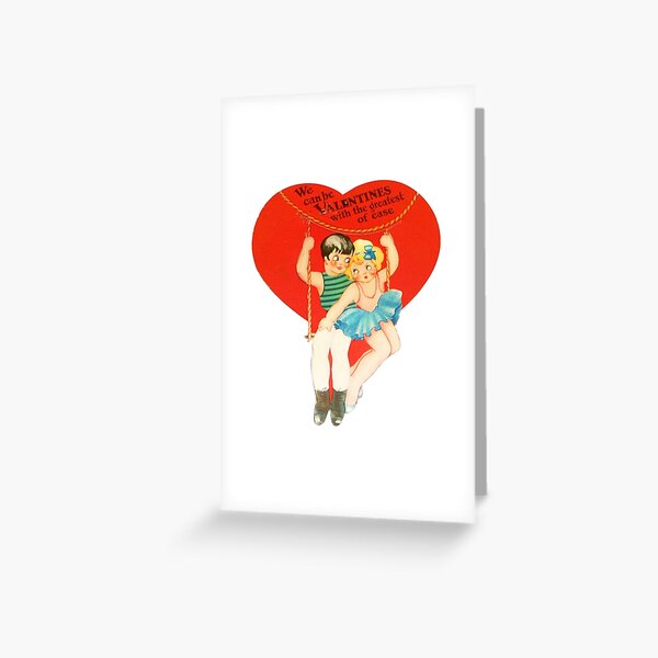 happy valentines day vintage old school love Greeting Card for Sale by  Dallas knight