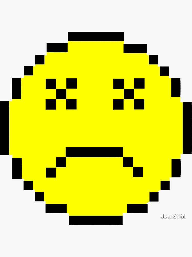 "Minesweeper dead smiley" Sticker for Sale by UberGhibli Redbubble