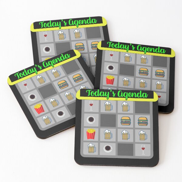 Item preview, It's all about Junk Food - 'Today's Agenda' Collection Designs for T-shirts and other accessories. designed and sold by Ridiculam Toga.