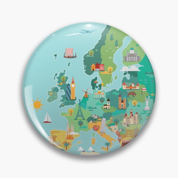 Item preview, Map of Europe designed and sold by Antikwar.