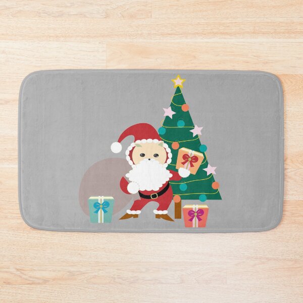 Item preview, Merry Christmas Cat Santa and Xmas Tree designed and sold by Mimi Huang.
