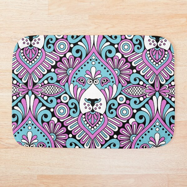 Item preview, 0219 - ornemantal lion, blue / purple designed and sold by RouCouCou.