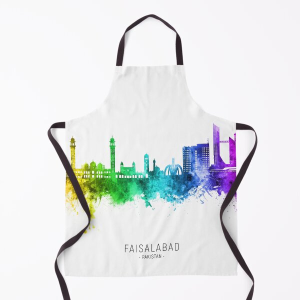 Item preview, Faisalabad Pakistan Skyline designed and sold by ArtPrints.