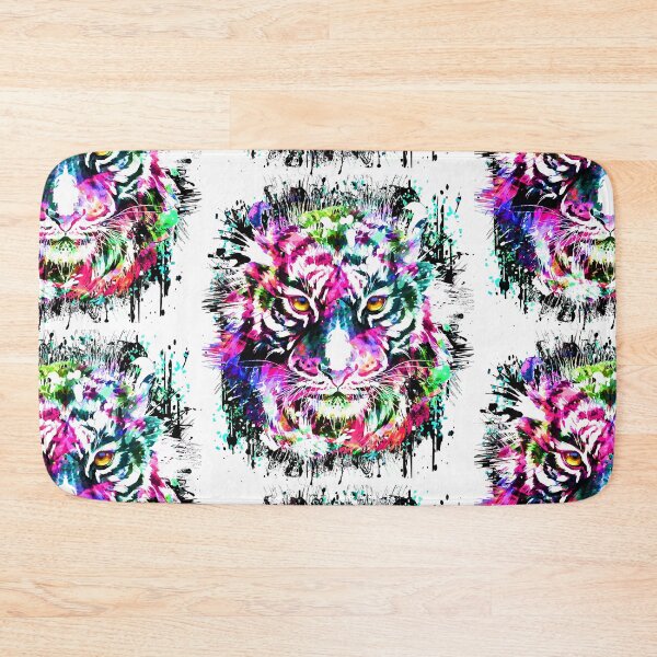Item preview, Colorful Tiger - Siberian Tiger Head designed and sold by BigWildKiwi.