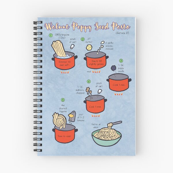 Item preview, Recipe: Walnut Poppy Seed Pasta designed and sold by Cedarseed.