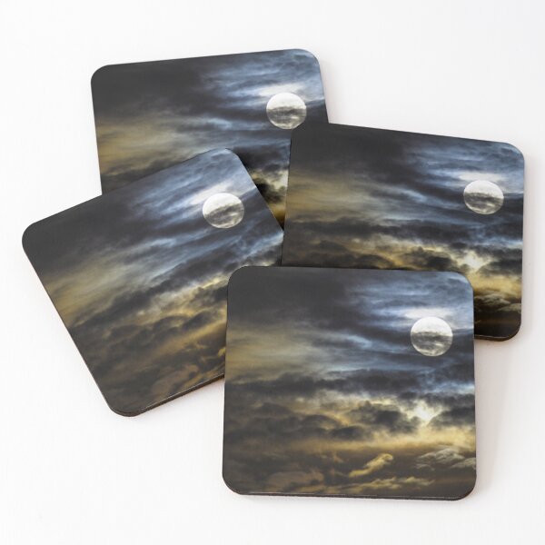 Item preview, Night, cloudy sky and moon designed and sold by AbaTiro.